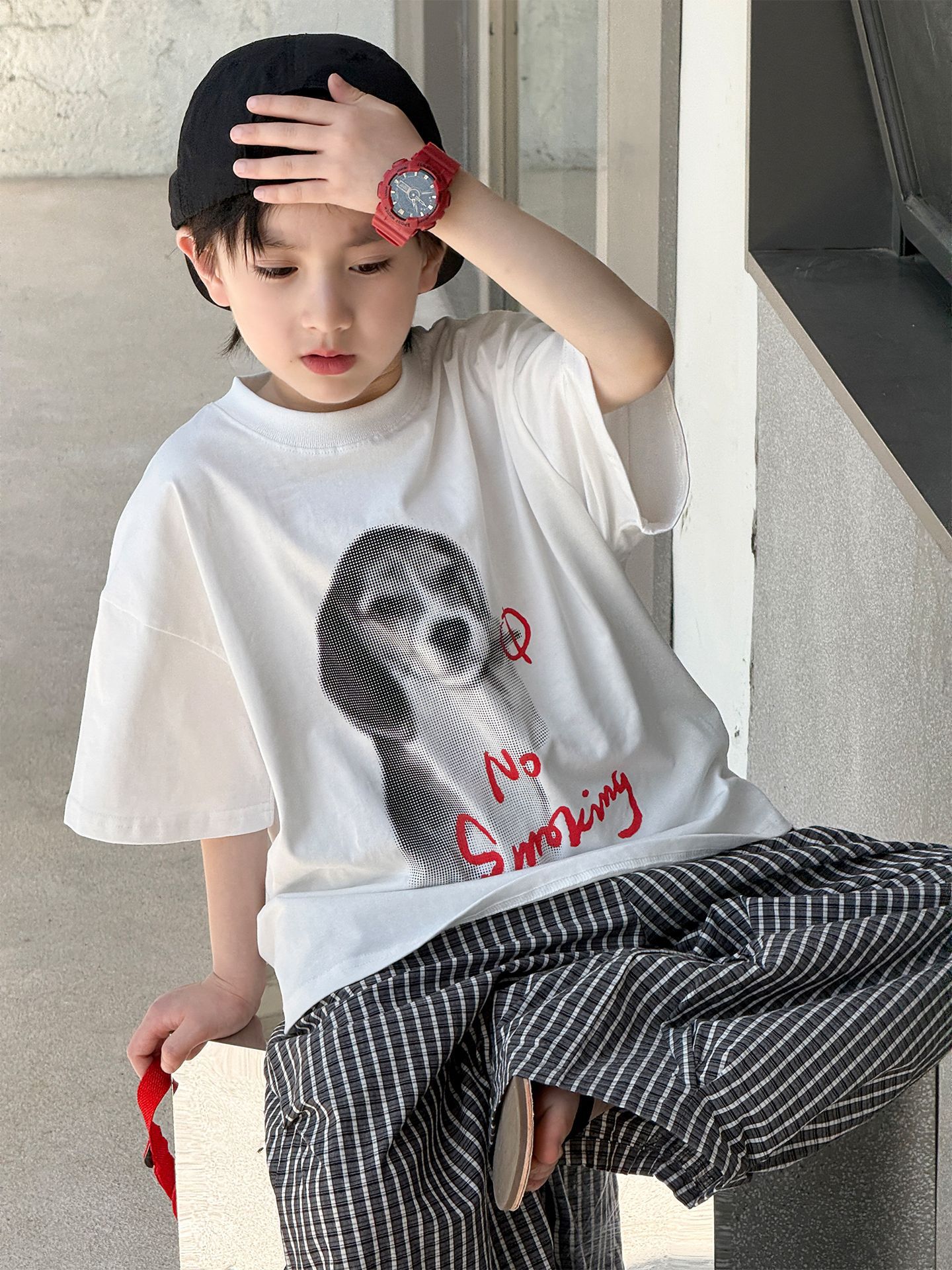 O1CN018MaWhf2GTqSulTs7d_2201251829017-0-cib.jpg 【90-160】半袖Tシャツ 男の子 イヌ プリント 通気性拔群 - 画像 (1)