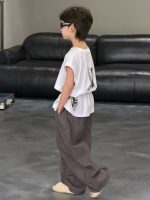 【90-160】Tシャツ 男の子 ノースリープ シンプル - 画像 (5)