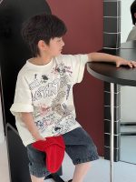 【90-160】半袖Tシャツ 男の子 プリント ゆったり - 画像 (5)