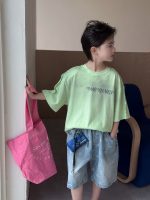 【100-170】ショートパンツ 星柄 デニム ゆったり 五分丈 合わせやすい 男の子 - 画像 (5)
