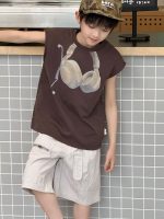 【100-160】半袖Tシャツ 男の子 プリント ストリート風