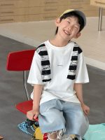【90-160】半袖Tシャツ 男の子 プリント トレンド - 画像 (4)
