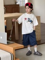 【90-160】半袖Tシャツ 男の子 カートゥーン シンプル - 画像 (4)