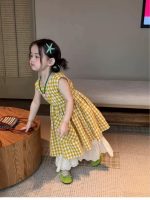【90-140】チェック柄 ワンピースor無地 パンツ 女の子 ノースリープ - 画像 (6)