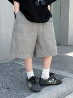 【100-160】ショートパンツ 男の子 刺繍 シンプル - 画像 (3)