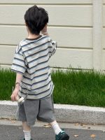 【100-160】半袖Tシャツ 男の子 ボーダー柄 ゆったり - 画像 (6)