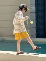 【100-160】半袖Ｔシャツ 男の子 ボーダー柄 プリント 英字 - 画像 (6)