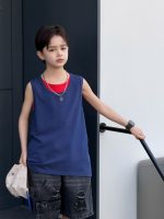 【100-170】ベスト ノースリーブ ゆったり 無地 合わせやすい 男の子 - 画像 (5)