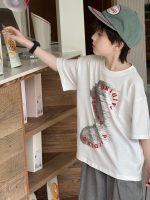 【90-160】半袖Tシャツ 男の子 英字 プリント カジュアル - 画像 (4)