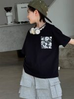 【90-160】半袖Tシャツ 男の子 パンダ プリント ゆったり - 画像 (3)