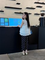 【100-160】ズボン ドット柄 カジュアル 八分丈 ゆったり 女の子 夏新作 - 画像 (6)