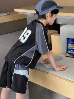 【90-150】 セットアップ 男の子 配色 プリント トレンド - 画像 (4)