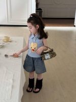 【80-130】折り襟 ベストorデニム ショートパンツ 女の子 かわいい - 画像 (6)