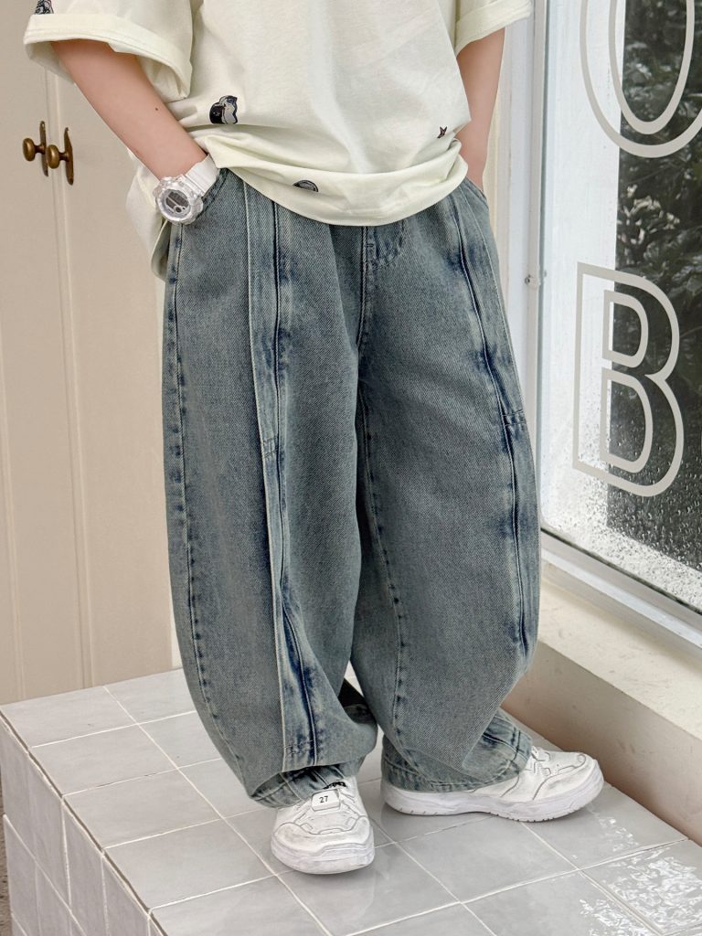 【100-160cm】パンツ 男の子 切り替え 合わせやすい