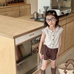 【80-130】ショートパンツ 女の子 ウォッシュド プリント - 画像 (4)
