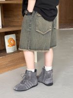 【100-160】ショートパンツ 男の子 ウォッシュド レトロ - 画像 (4)