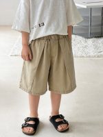 【90-140】ショートパンツ 男の子 レトロ 韓国風