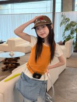 【100-160】ベスト 無地 韓国風 シンプル ノースリーブ 着やせ 女の子