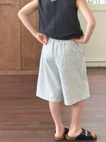 【90-160】ショートパンツ 男の子 刺繍 合わせやすい - 画像 (4)