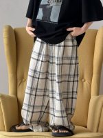 【100-170】ズボン チェック柄 韓国風 ゆったり 薄手 カジュアル 男の子 - 画像 (3)