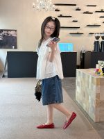 【100-160】ショートパンツ 夏新作 韓国風 ゆったり 五分丈 ゆったり デニム - 画像 (5)