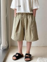 【90-140】ショートパンツ 男の子 レトロ 韓国風 - 画像 (3)