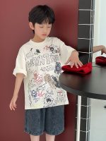 【90-160】半袖Tシャツ 男の子 プリント ゆったり - 画像 (6)