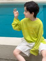 【100-160】長袖Tシャツ 男の子 薄手 トレンド - 画像 (3)