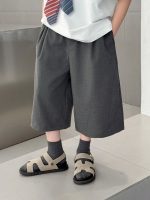 【90-160】ショートパンツ 男の子 無地 シンプル 履きやすい - 画像 (6)