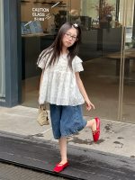 【100-160】ショートパンツ 夏新作 韓国風 ゆったり 五分丈 ゆったり デニム - 画像 (4)