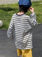 【100-160】長袖Tシャツ 男の子 ボーダー柄 カートゥーン - 画像 (4)