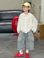 【90-160】アウター+ベスト 男の子 2点セット ボーダー柄 - 画像 (3)