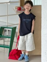 【90-160】Tシャツ 男の子 プリント 英字 ノースリープ - 画像 (2)