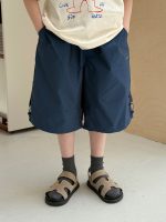 【90-150】ショートパンツ 男の子 シンプル 韓国風 - 画像 (3)