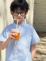 【100-160】半袖シャツ 男の子 ストライプ シンプル - 画像 (5)