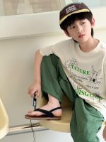 【90-160】半袖Tシャツ 男の子 手描き風 プリント 韓国風 - 画像 (6)