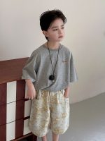 【90-160】Tシャツ プリント 半袖 ラウンドネック トップス 夏新作 男の子 - 画像 (5)