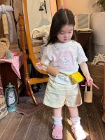 【80-130】半袖Tシャツorショートパンツ 女の子 プリント カートゥーン - 画像 (3)