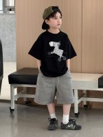 【90-160】半袖Tシャツ 男の子 シマウマ柄 プリント カジュアル - 画像 (3)