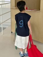 【90-160】Tシャツ 男の子 プリント 英字 ノースリープ - 画像 (4)