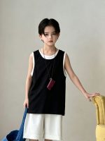 【100-170】ベスト ノースリーブ ゆったり 無地 合わせやすい 男の子 - 画像 (4)