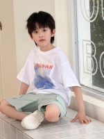 【90-160】半袖Tシャツ 男の子 プリント 合わせやすい