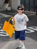 【90-160】半袖Tシャツ 男の子 配色 プリント カジュアル - 画像 (5)