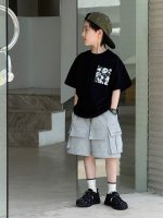 【90-160】半袖Tシャツ 男の子 パンダ プリント ゆったり - 画像 (4)