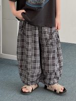 【90-150】パンツ 男の子 チェック柄 レトロ 合わせやすい - 画像 (3)