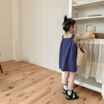【80-130】ワンピース 女の子 キャミソール ドット柄 - 画像 (5)