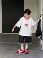 【100-170】Tシャツ スポーツ風 プリント ゆったり カジュアル 男の子 - 画像 (6)