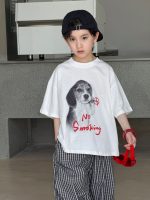 【90-160】半袖Tシャツ 男の子 イヌ プリント 通気性拔群 - 画像 (3)