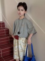 【90-160】Tシャツ プリント 半袖 ラウンドネック トップス 夏新作 男の子 - 画像 (4)