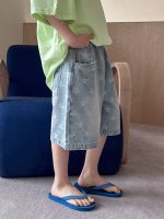 【100-170】ショートパンツ 星柄 デニム ゆったり 五分丈 合わせやすい 男の子 - 画像 (4)